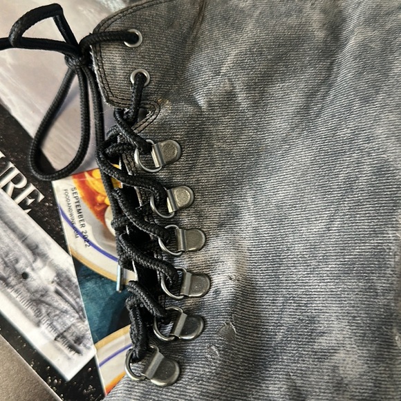 Denim and Vegan Leather Women’s Bootie - Picture 5 of 5